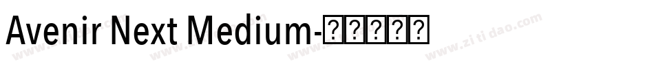 Avenir Next Medium字体转换